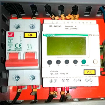 Controles para sistema de bombeo.